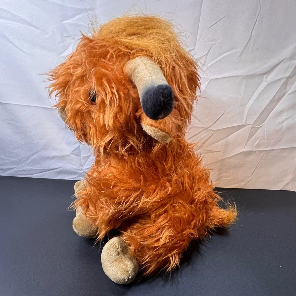Unbranded Highland Cow Plush‎ Kids Ginger NWOT Shaggy Stuffed Animal Toy